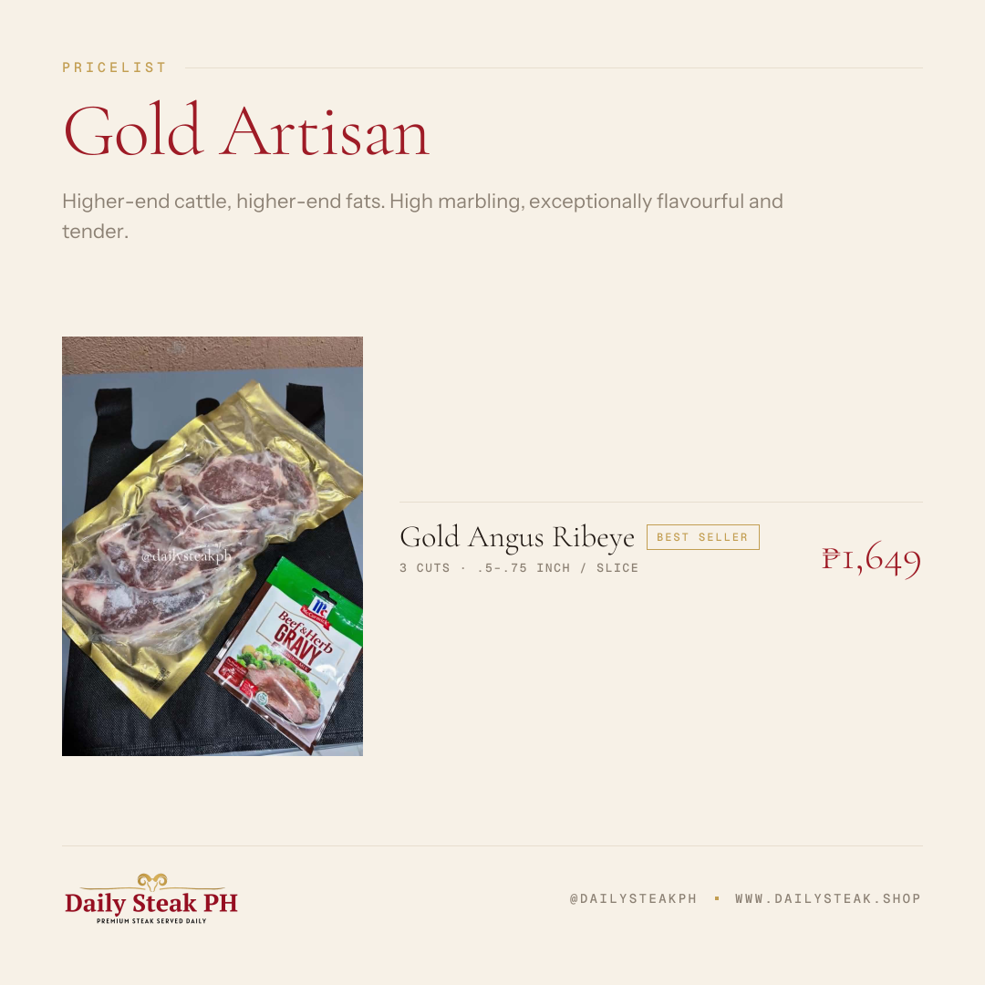 Daily Steak PH pricelist — Gold Artisan