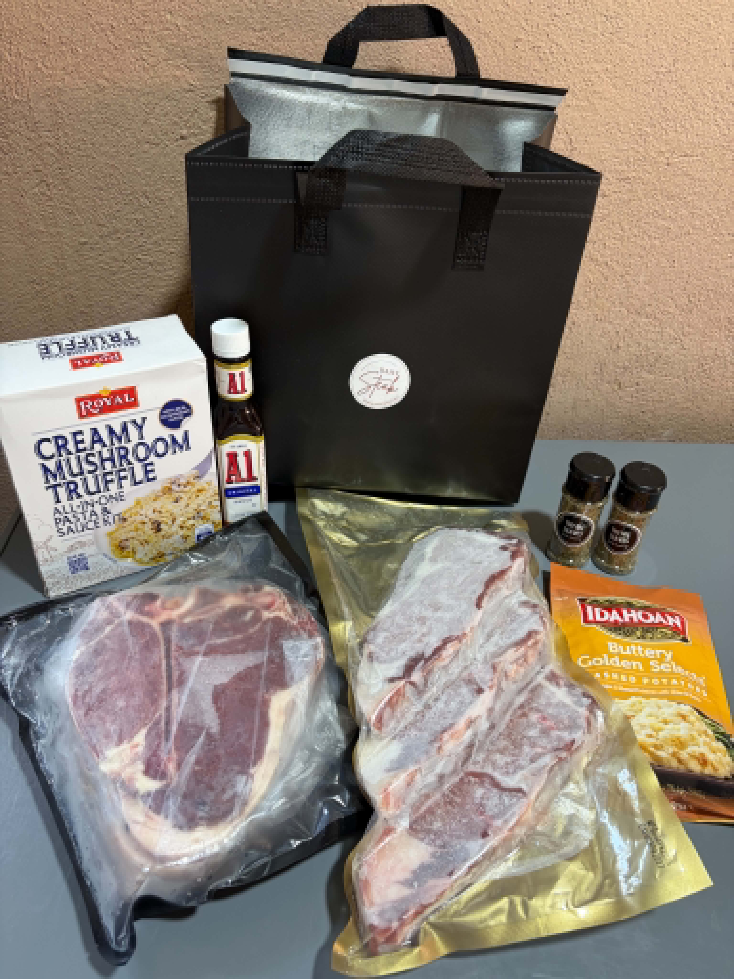 Steak Saver Set — cut, sides & insulated bag